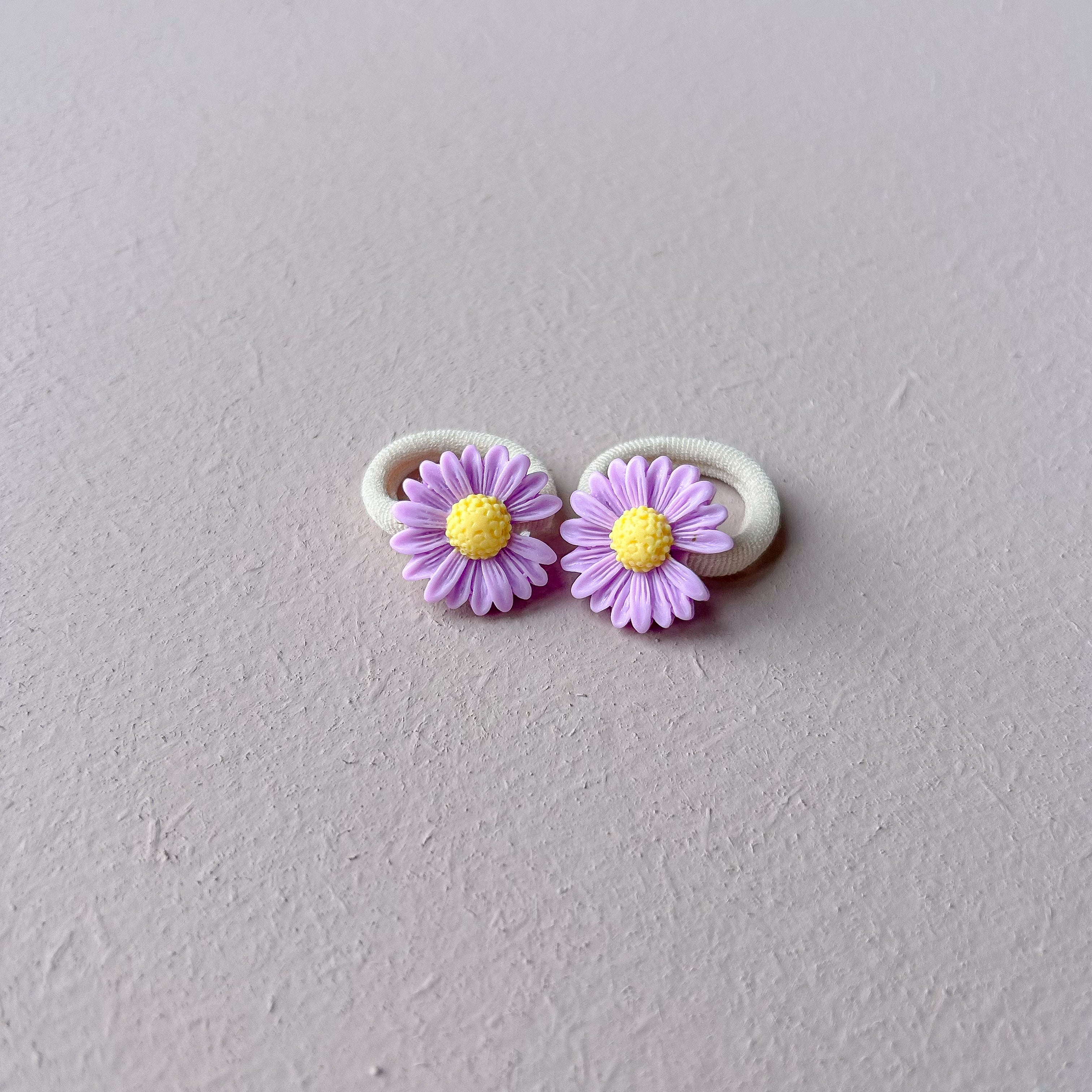 Haarelastiekjes - Daisy paars