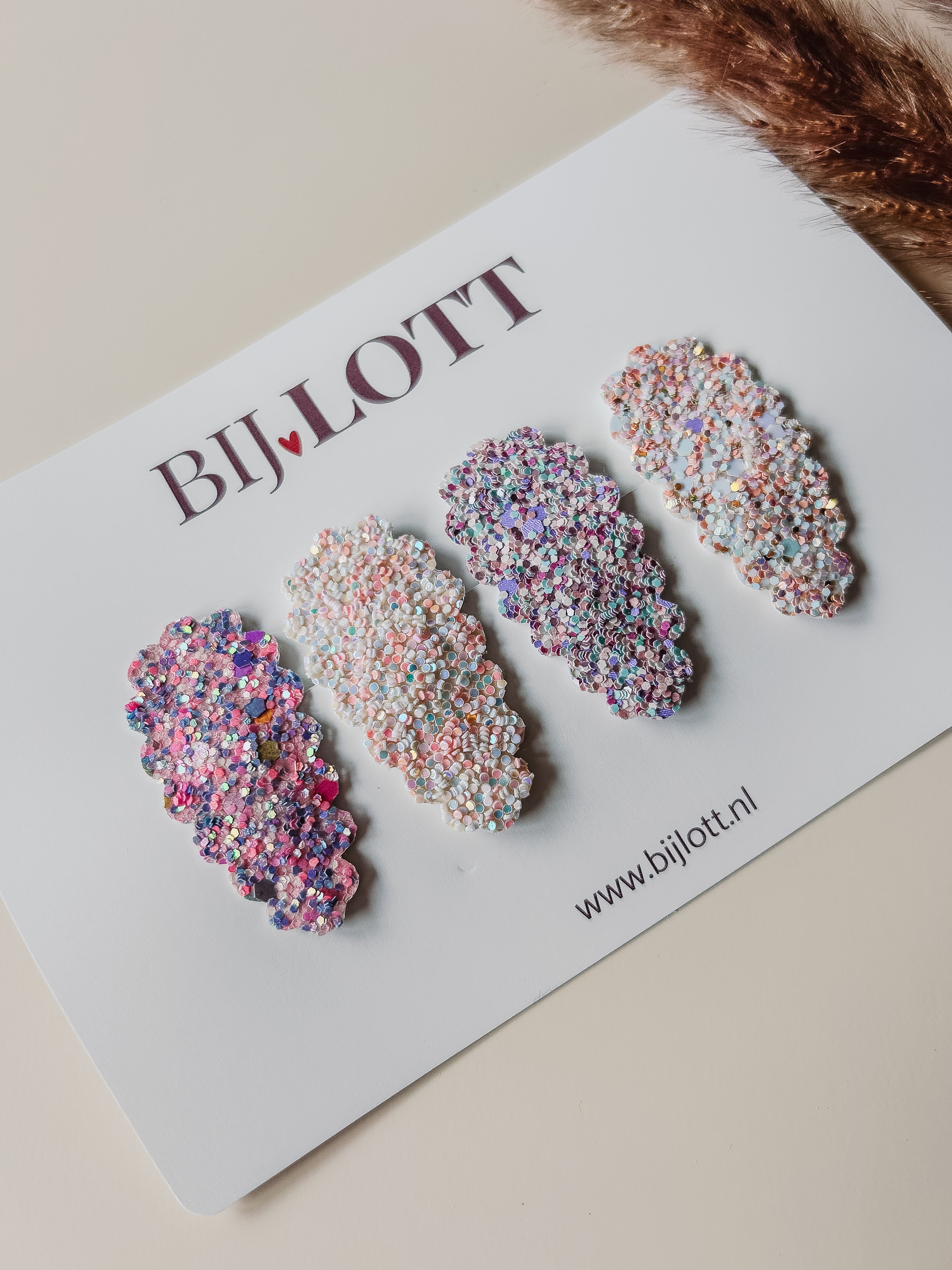 Gemixt haarsetje - Lottie glitter