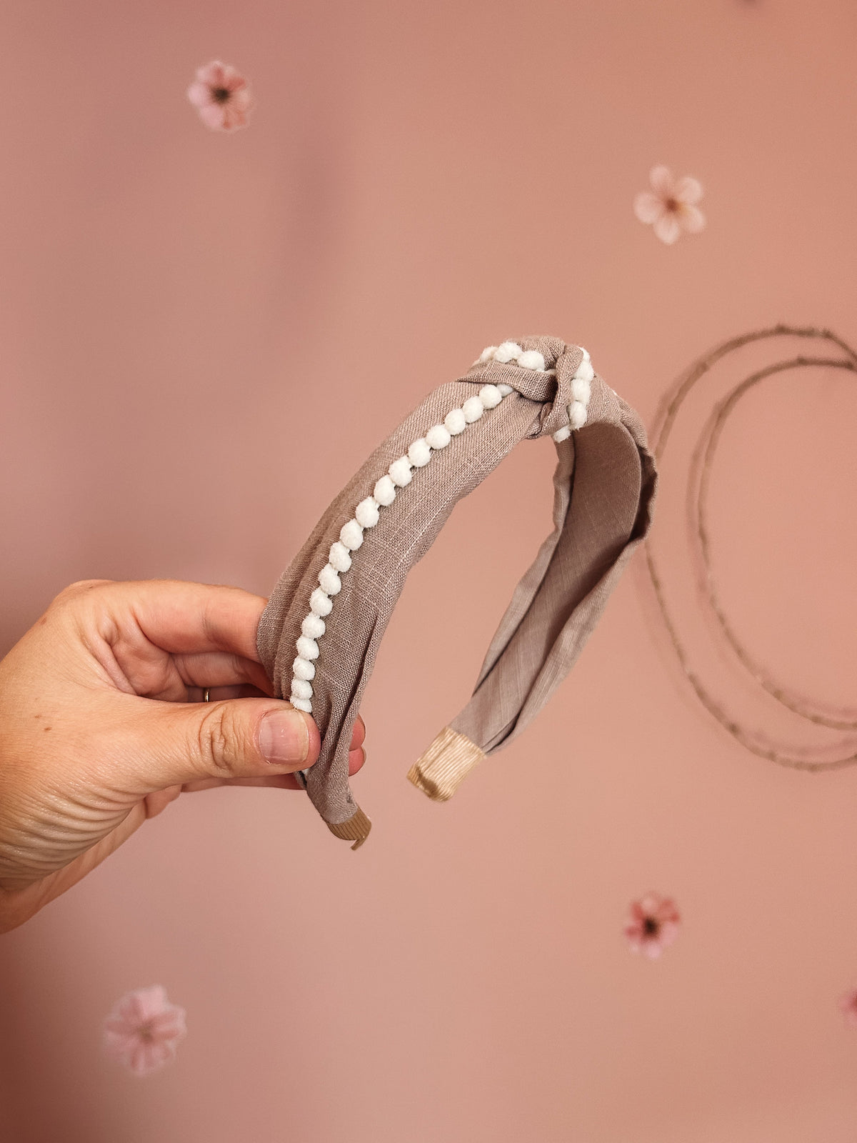 Diadeem - Geknoopt taupe