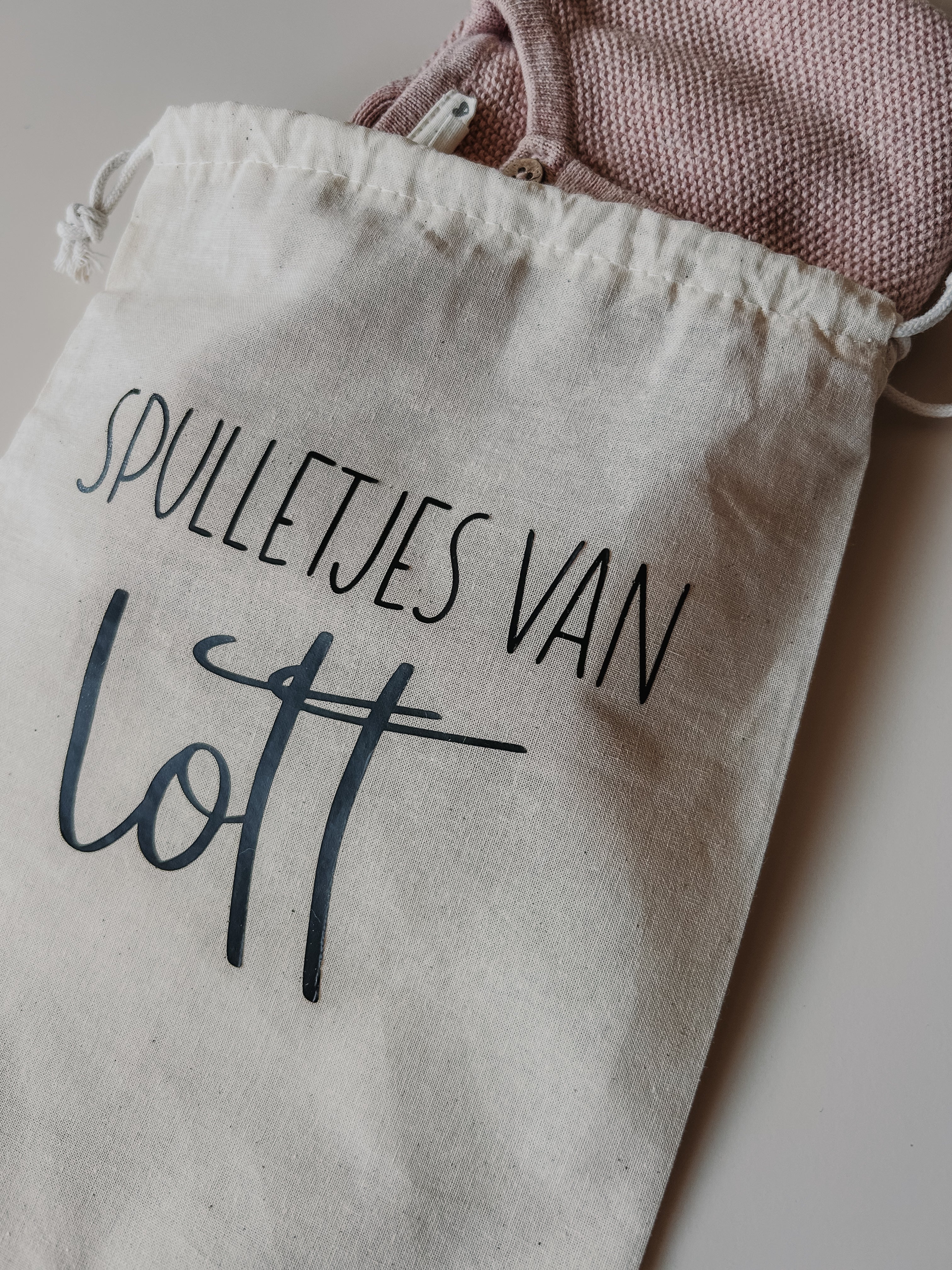 Bewaarzakje met naam