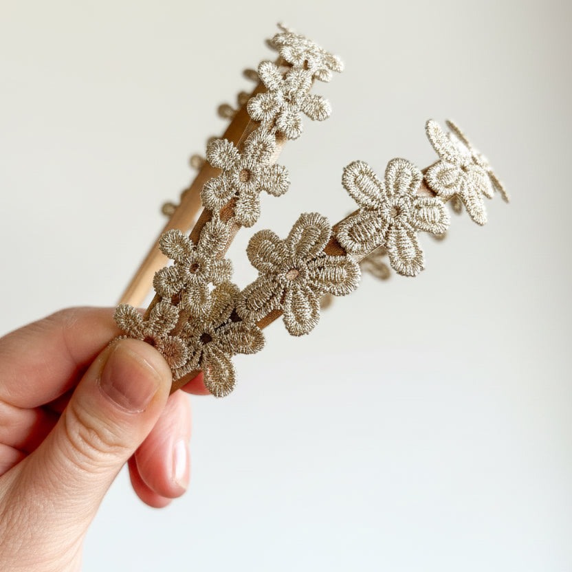 Diadeem - Golden flowers