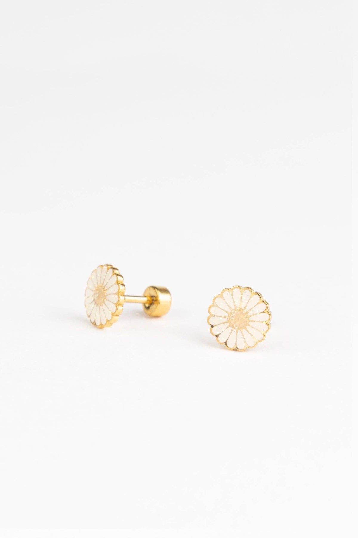 Studs oorbellen- Gouden Madelief