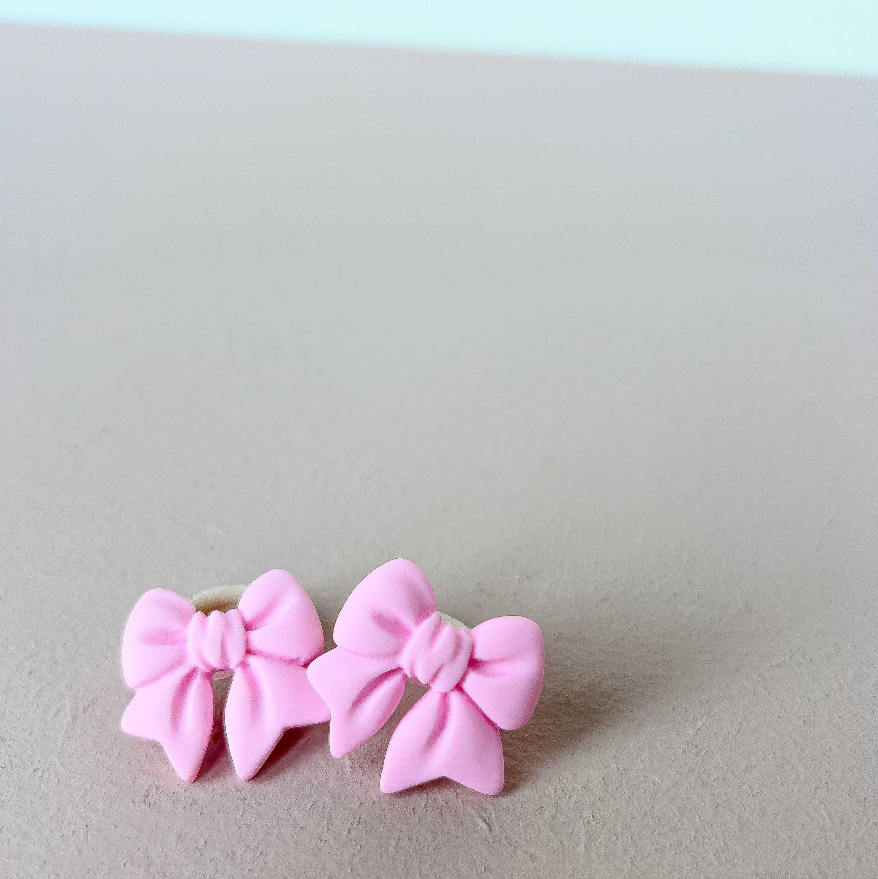 Haarelastiekjes - Strikjes lichtroze