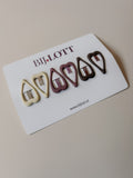 Setje - multicolor 6 stuks hearts